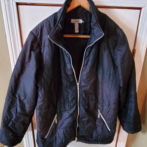 Izod women's black puffer jacket size XL